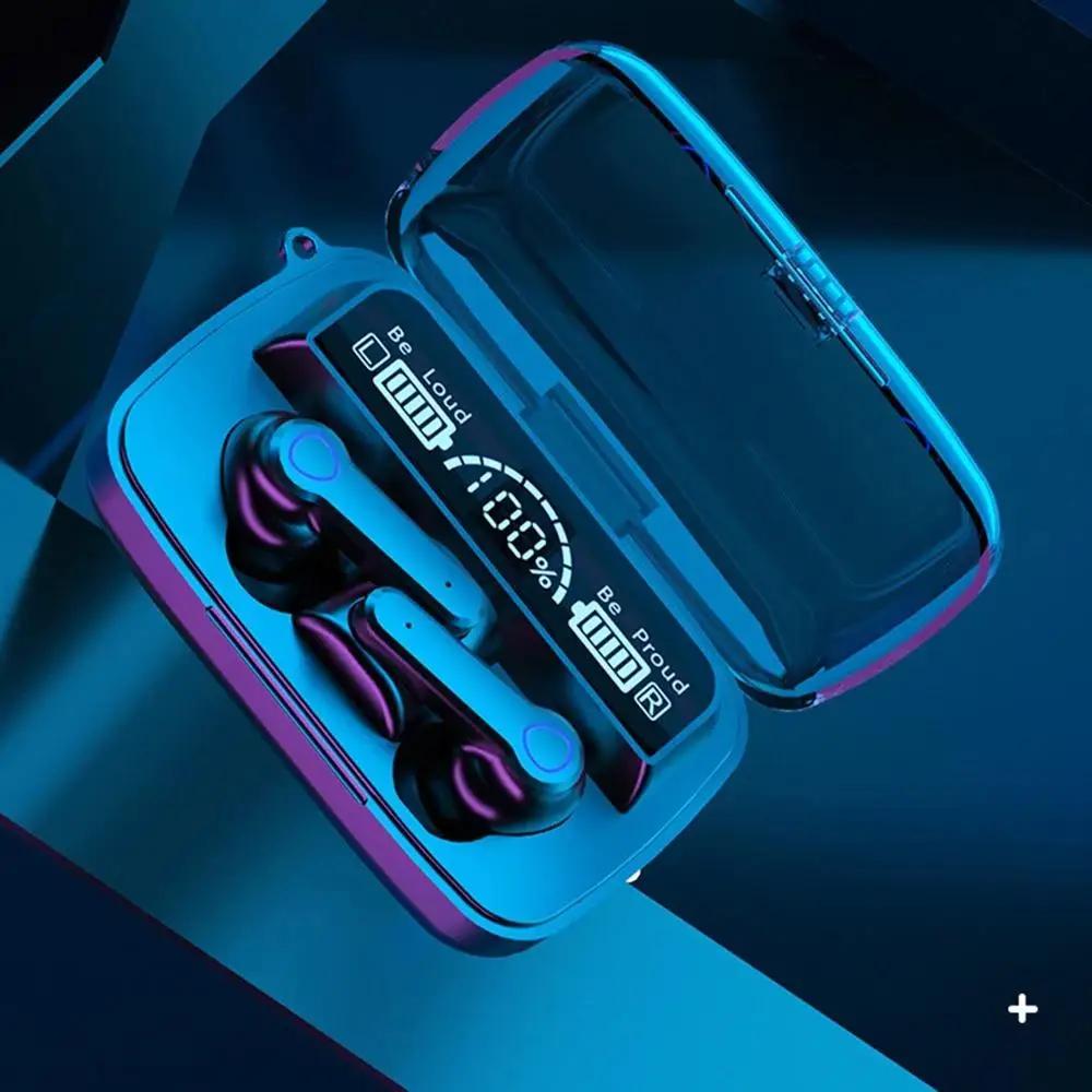 НОВАЯ гарнитура M19 TWS Наушники Intelligente Touch Control Беспроводные Bluetooth-совместимые наушники Водонепроницаемый светодиодный дисплей с микрофоном