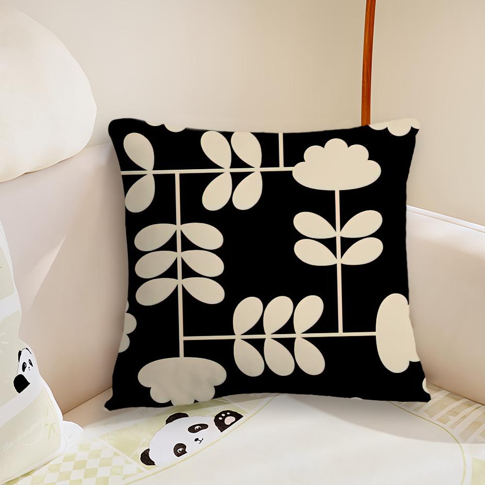 Art OOrla Kiely Flower cushion cover Pillow Case Plush Fabric Soft Double Sided Print Sofa Cushion Cover Throw Pillow Covers