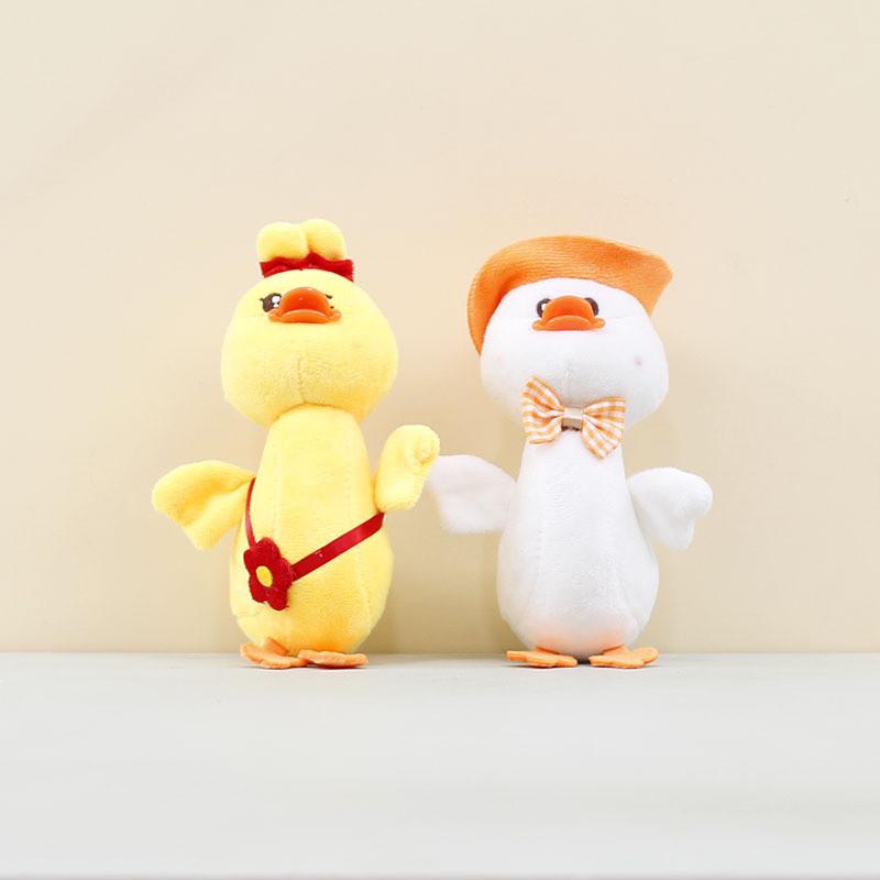 Игрушка Утка Плюшевая Бант Украшение Кукла Брелоки Подвеска на Рюкзак Подарки Праздник
