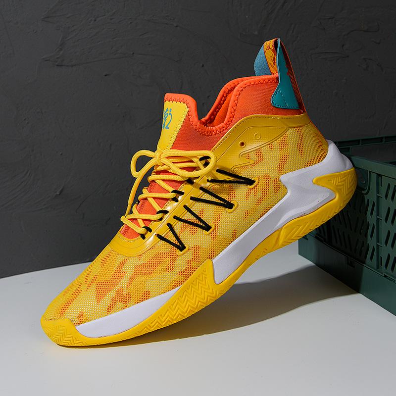 Running Shoes Men Breathable Anti-Slip Basketball Shoes Men Comfortable Soft Lightweight Wear-Resistant Lace-Up Sports Shoes Men