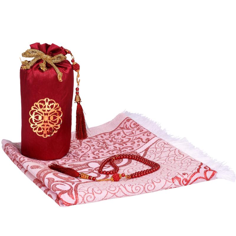 Gebetsteppich Mit Gebetsperlen Für Islam, Muslimische Geschenke Bayram, Muslim Gebetsmatte Ramadan, Gebet, Beten, Eid, Quran