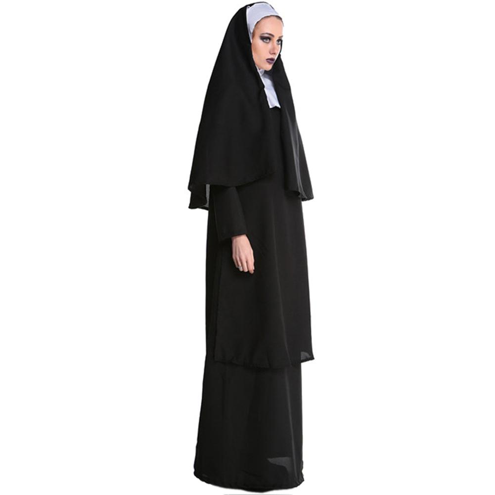 1 100% Polyester Nun Costume Adult Female European And American Masquerade Cosplay Stage Costume