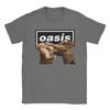 Футболка Gallagher Kitties на O-Oasised для мужчин Хлопок Винтажная футболка Круглый вырез Футболка с коротким рукавом Одежда Подарок на день рождения