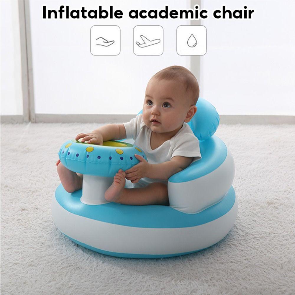 Music Feature Infant Inflatable Seating Chair Toddler Practice Sitting Stool Children Supplies