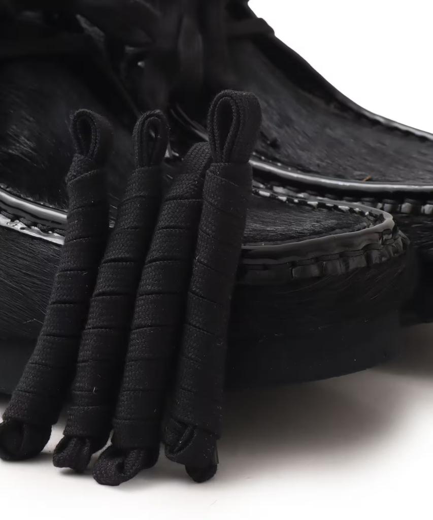 26187743 atmos BlackEyePatch Clarks Wallabee Черный Волос (Мужской)