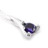 [H3257] - Серебряное колье с аметистом «Скарлетт»