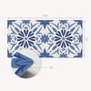 Self-adhesive Vinyl Wall Covering with Graphics for the Kitchen 100x50 cm Floral Pattern on the Background