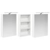 Bathroom Cabinet Set 3 pcs 140 x 14.5 x 70 cm Particleboard
