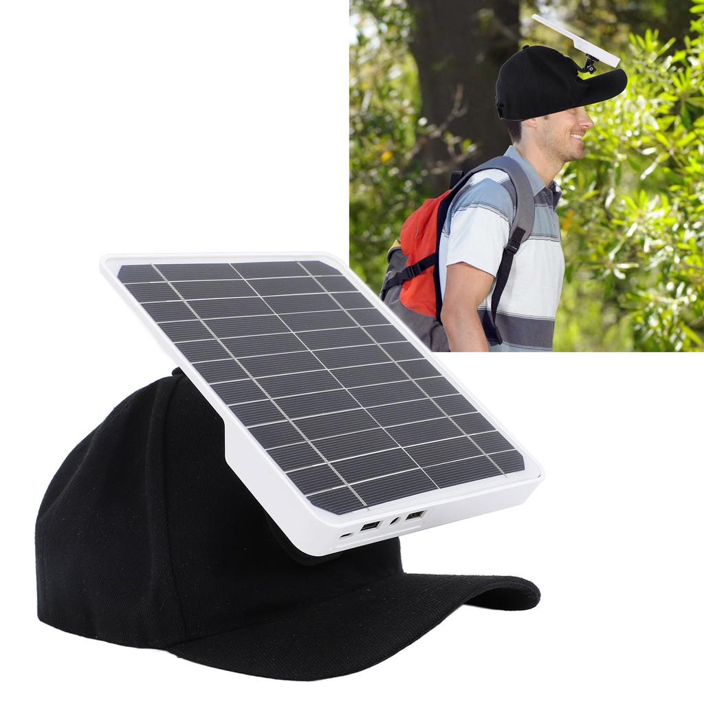 20 Вт солнечная панель с шляпой два порта USB PD быстрая зарядка 5 В регулятор напряжения для кемпинга на открытом воздухе Hiki