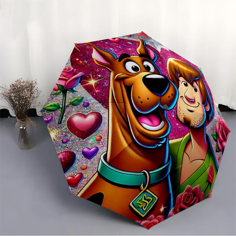 1pc Scooby-Doo Automatic Open/Close Umbrella, Christmas Gift for Men Women, Daily Travel Outdoor Use yy251101216