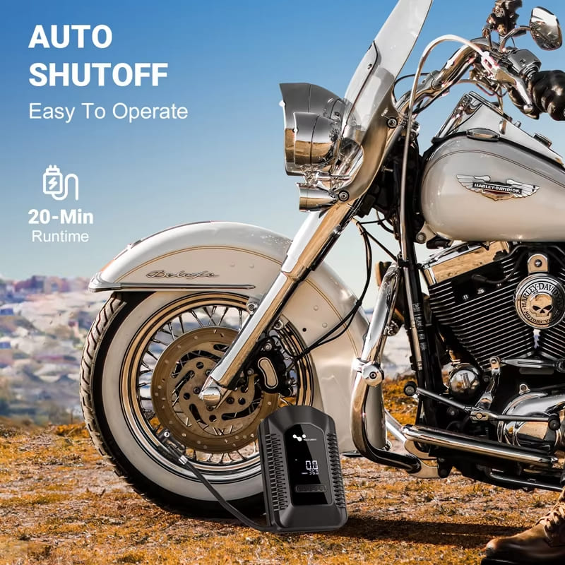 Цифровой дисплей интеллектуальный DC 12V 150PSI портативный воздушный компрессор насос для накачивания шин автомобильный насос для накачивания шин с манометром