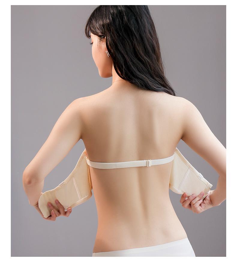 Женский бюстгальтер-минимайзер большого размера, невидимый бюстгальтер без косточек, беспроводной бюстгальтер без бретелек, нескользящее нижнее белье, топы