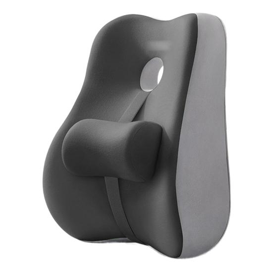 Подушка для поясничной поддержки Подушка для поддержки спины из пены с эффектом памяти Поясничная подушка для стула с регулируемым ползунком для офисного стула, компьютерного кресла, для долгих часов сидения