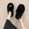 Mao Mao slippers women wear Internet celebrity plus size 2020 new autumn and winter warm outer wear cross Mao Mao slippers