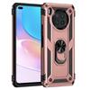KEYSION Shockproof Armor Case for Honor 50 Lite PC + Silicone Ring Stand Phone Back Cover for Huawei Y7A Y9A Nova 8i Y60