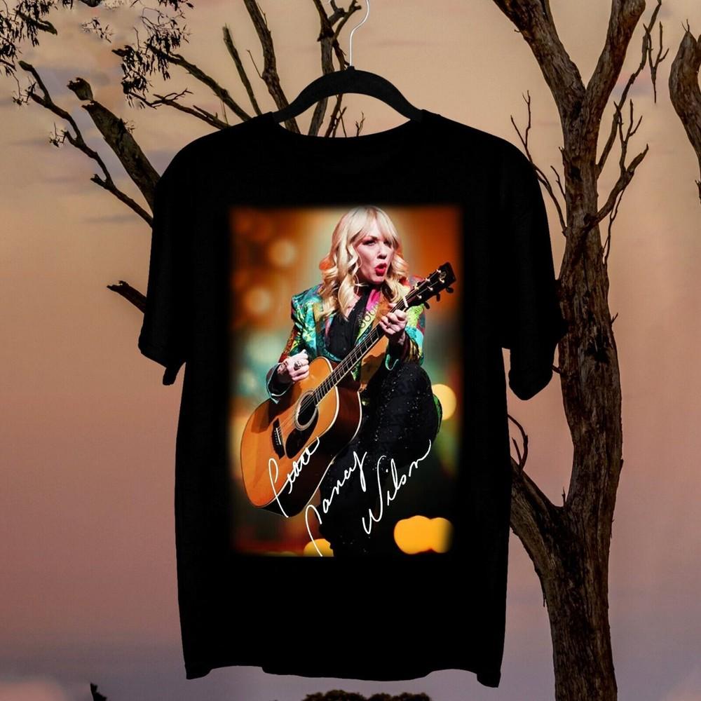 Новая черная футболка с коротким рукавом Nancy Wilson Tour, все размеры, 1N1087, унисекс