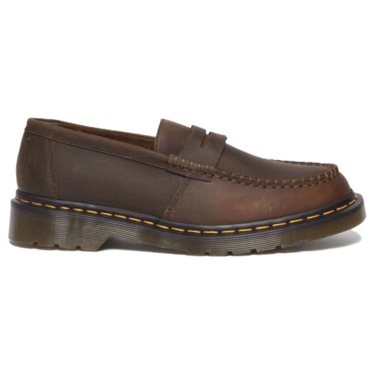 Dr. Martens Leather Slip-On Loafers Men Loafers Brown 31487201