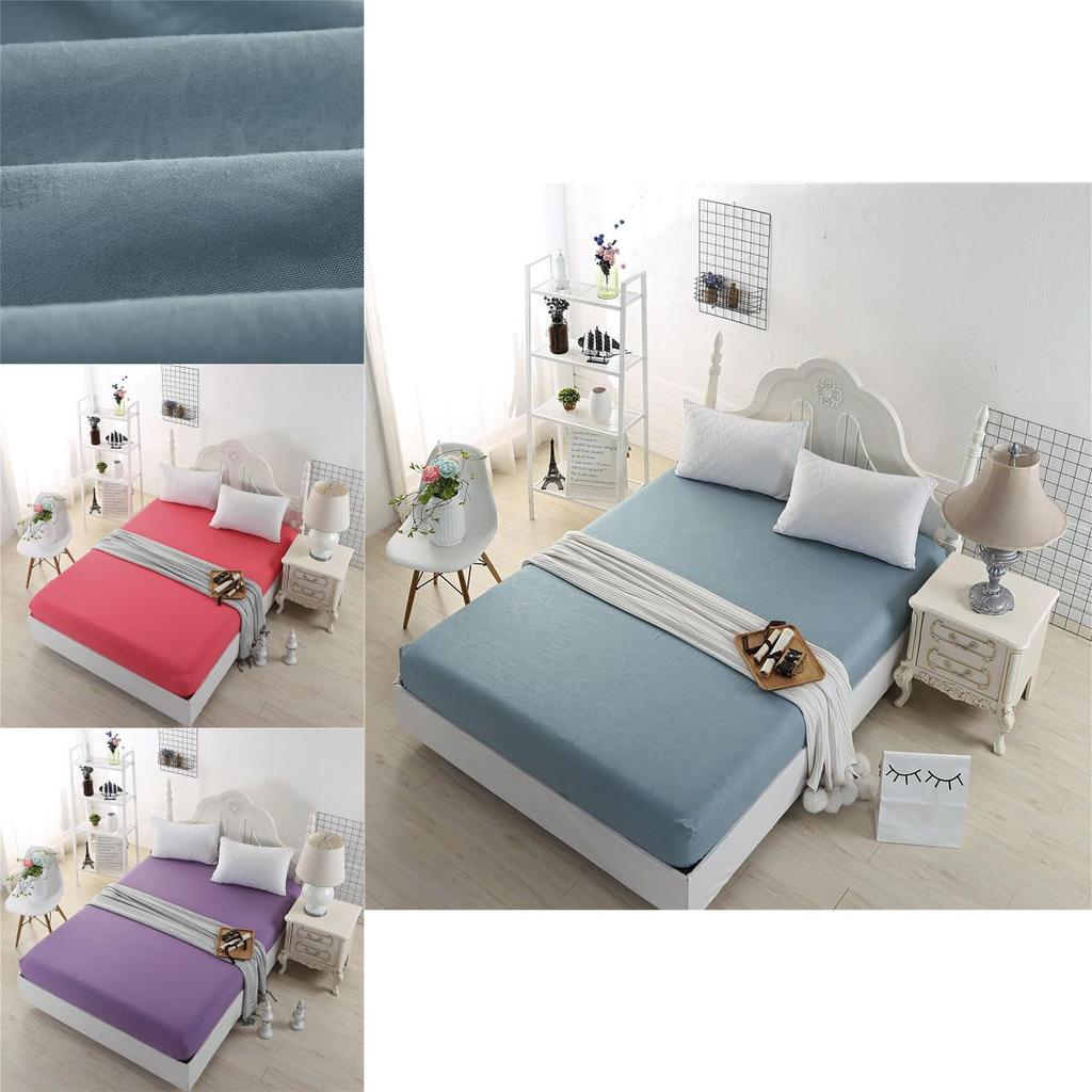 Cozy Solid Color Fitted Sheet Set Ideal For Enhancing Bedroom Comfort And Style