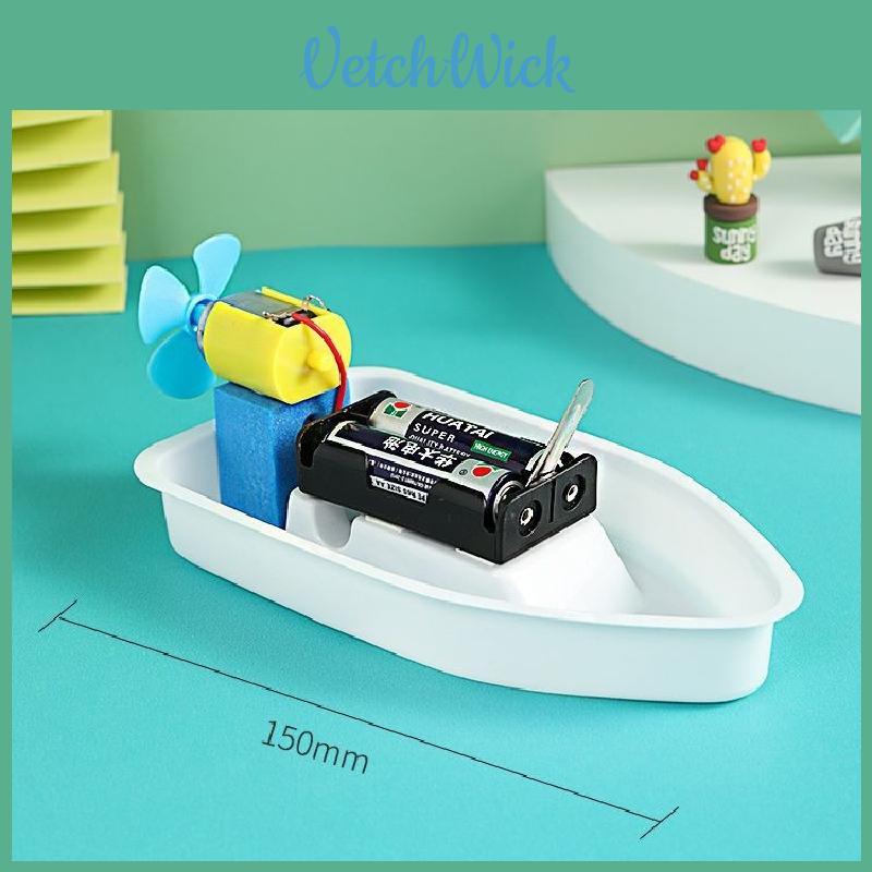 Self Made Electric Boat Assembly Material Set Children Educational Toys For Kids Science Learning And Creativity