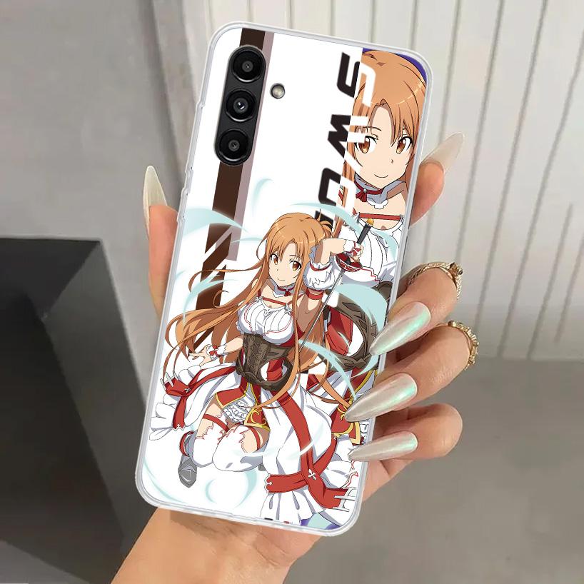 Чехол для телефона аниме Sword Art Online SAO для Samsung Galaxy A17 A16 A37 A26 A36 A57 A56 A15 A25 A35 A55 A14 A24 A34 A54 A13 A23 A33