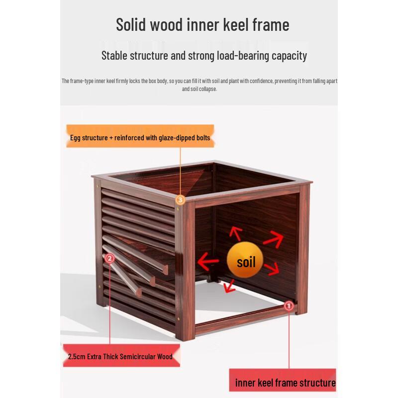 Outdoor Wooden Planting Box