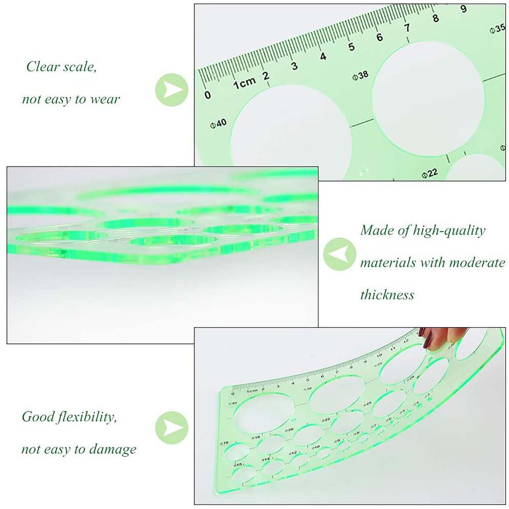 (Никита) Шаблоны кругов. Измерительная линейка геометрии. Пластиковый геометрический рисунок. Живопись.