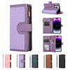 Wallet 9 Card Flip Zipper Leather Case for for Samsung S23 S22 S21 S20 Ultra Plus A13 A14 A54 A53 iPhone 15 14 Plus 13 12 11 Pro Max X XR XS Max 8P 7P