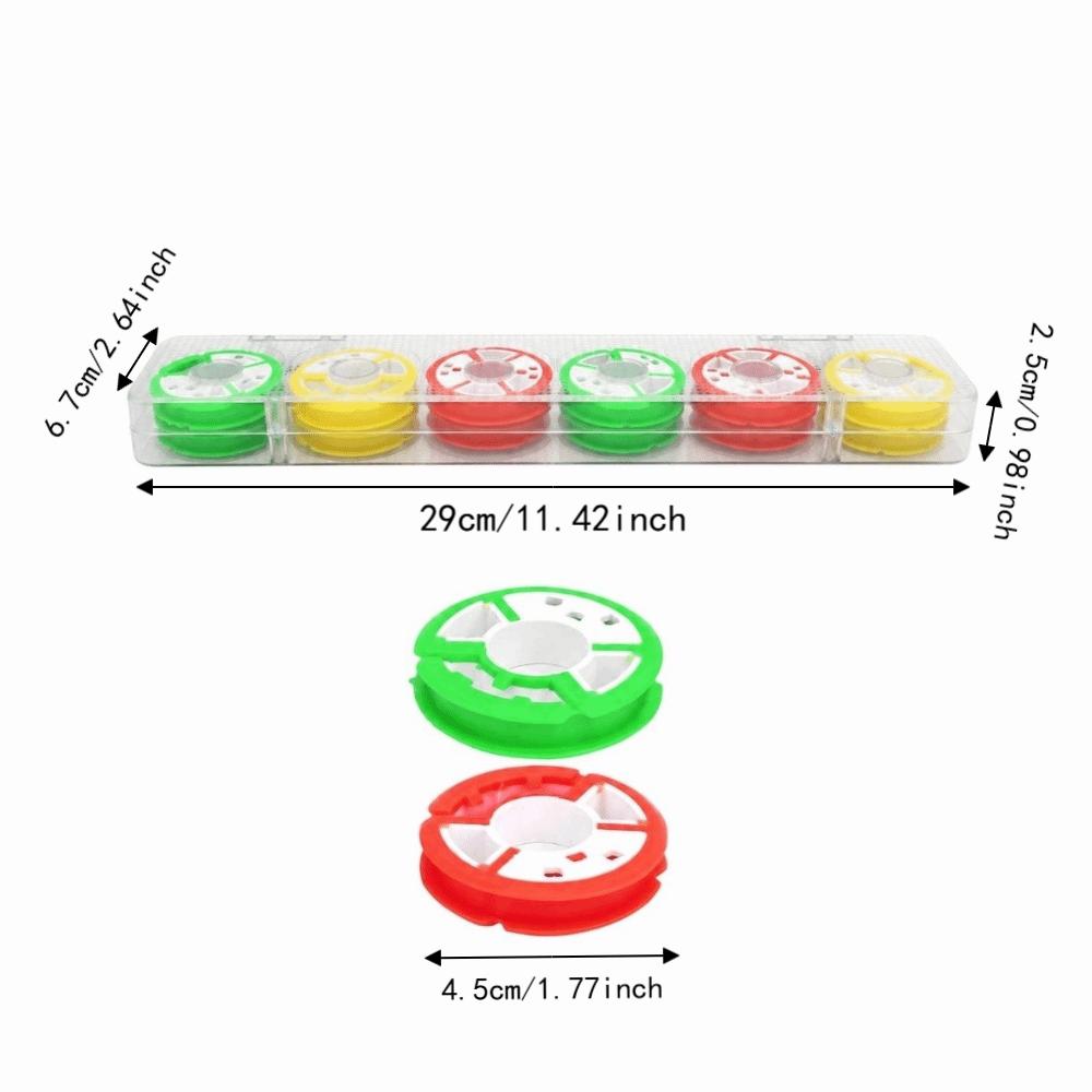 2 Boxes 8/12 Axis Fishing Line Storage Spool Fishing Line Winding Board Tackle Accessories