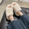 2024 Новые толстые пушистые женские плюшевые тапочки с эффектом увеличения высоты