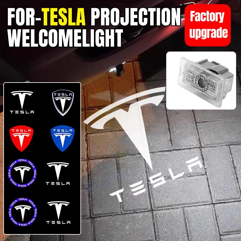 ALM1 FOR Car Door Projector Lamps Welcome Lights For Tesla Model 3 S X Y Cybertruck Roadster SpaceX P75D P85D P90D P100D
