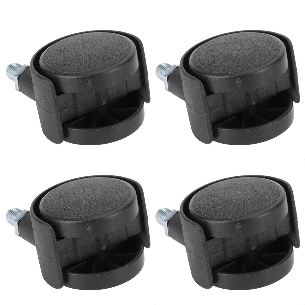 4шт 1,5-дюймовые ролики, вращающиеся на 360 градусов, универсальное пластиковое колесо для стула-кабинета