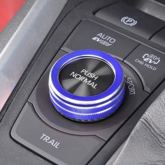 Синяя Алюминиевая Крышка Ручки Регулировки PUSH NORMAL Для Toyota RAV4 Hybrid -2025
