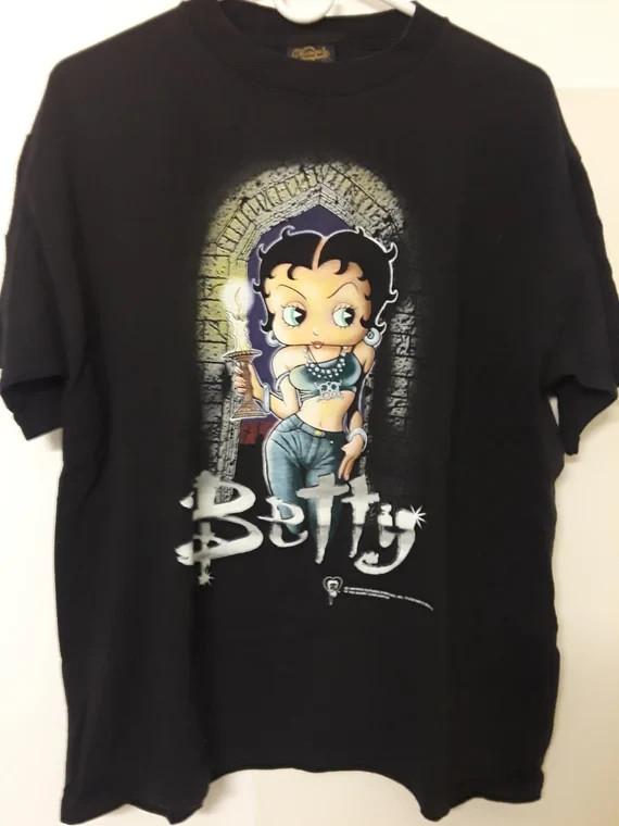 Vintage 90's Betty Boop Buffy The Vampire Slayer T Shirt AN49222
