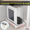 Adjustable Computer Tower Stand with Wheels and Cooling Shelf for Home Use