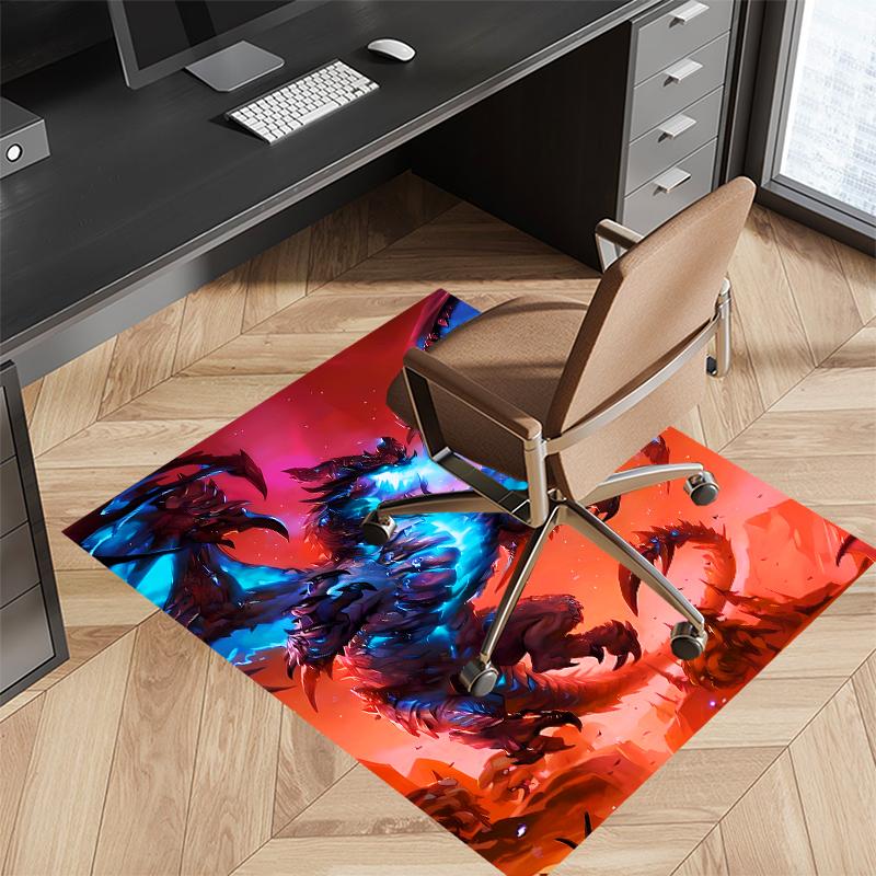 1pc World of Warcraft characters1 Print Area Rug - Soft, Washable Non-Slip Indoor Mat for Office Chairs, Living Room, Home Office Decorative Rug