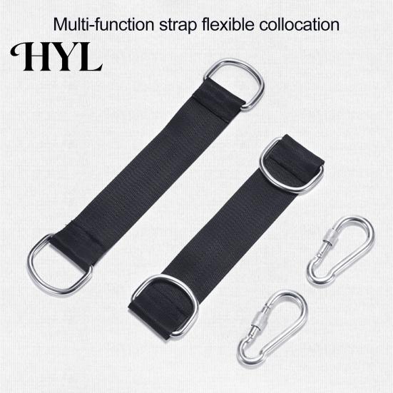 Tree Swing Strap Straps Fitness Pull Up Hanging Heavy Duty Tear-resistant Attachment for Hammock Plank Gym Cable Machine Nylon Webbing