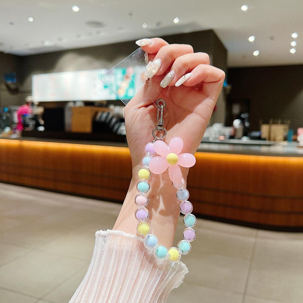 Wrist Strap Mobile Phone Bead Chain Charm Mobile Phone Lanyard Bead Phone Charm Strap Bracelet