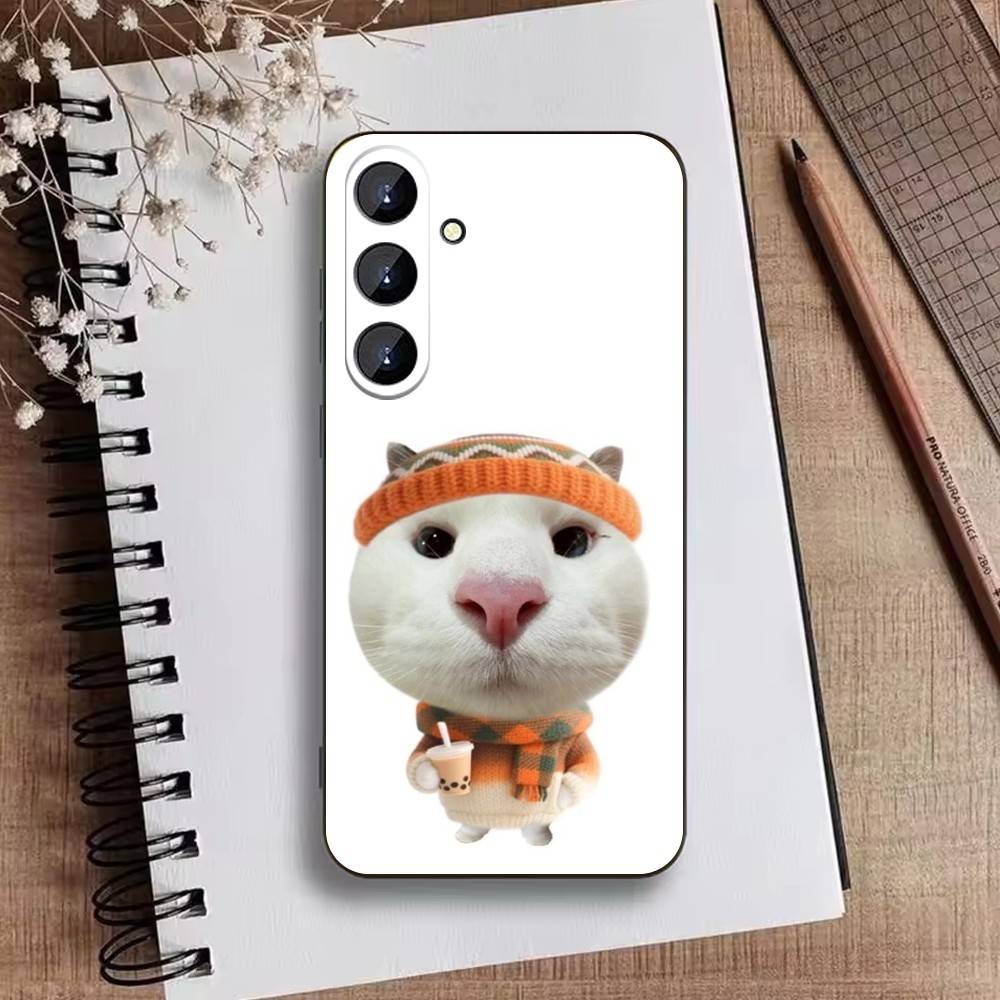 Goofy C-Dogs Big eyes Phone Case For Samsung Galaxy A73,A72,A71,A70,A52,A51 Others Soft Black Cover