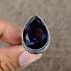 Amethyst Genstone Handmade 925 Sterling Silver Jewelry Ring Size 8.5 KKG-472