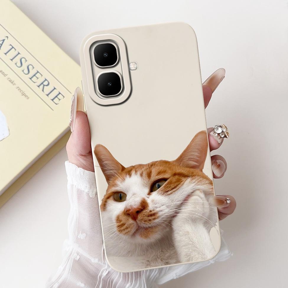 For Tecno Pop 10 4G Cover Case Silicone Cute Cartoon Fashion Flowers Love Shockproof Cover For Techno Pop 10 Phone Case Bumper
