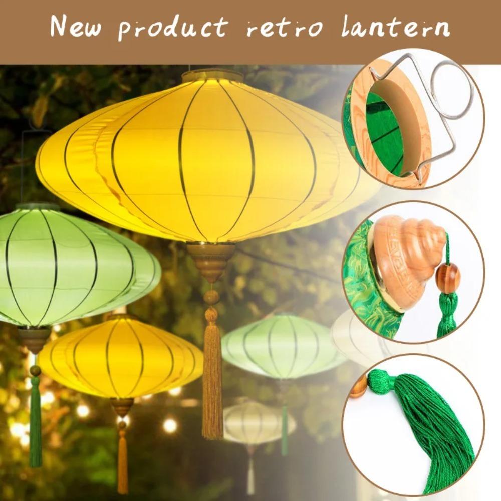 Handmade Fabric Mid Autumn Festival Antique Lantern Chinese Japanese Lantern National Day