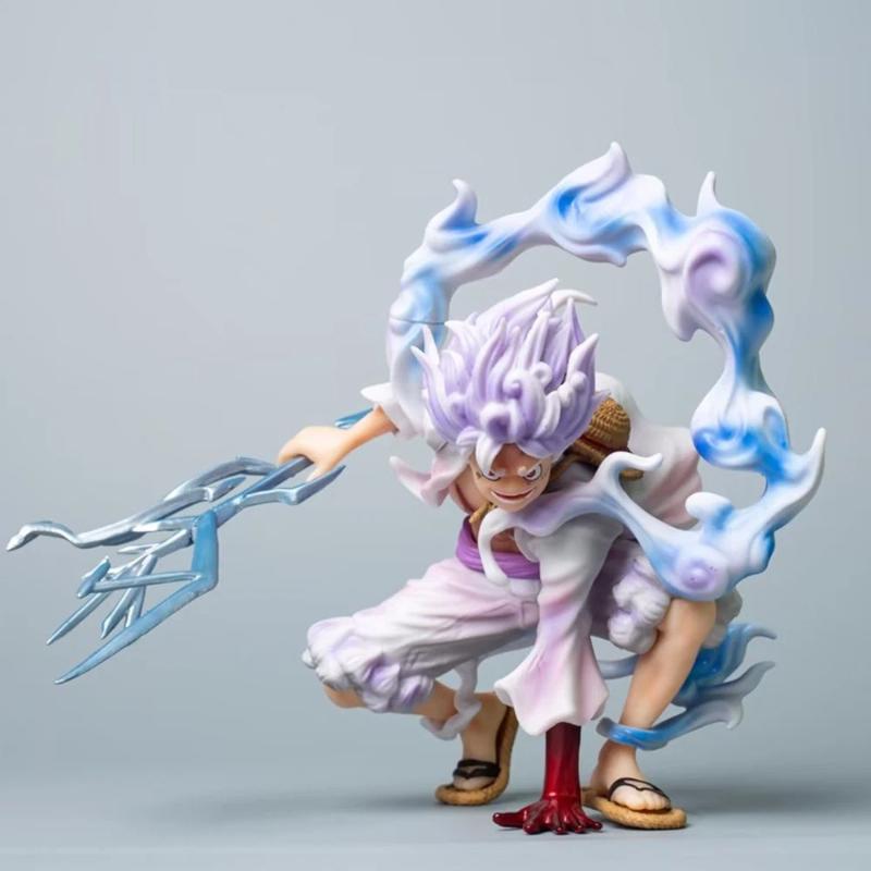 One Piece GK Приседающий Громовой Солнечный Бог Никалуфей Фрукт Второго Класса Пробуждение Аниме Ручная Работа Модель Украшение