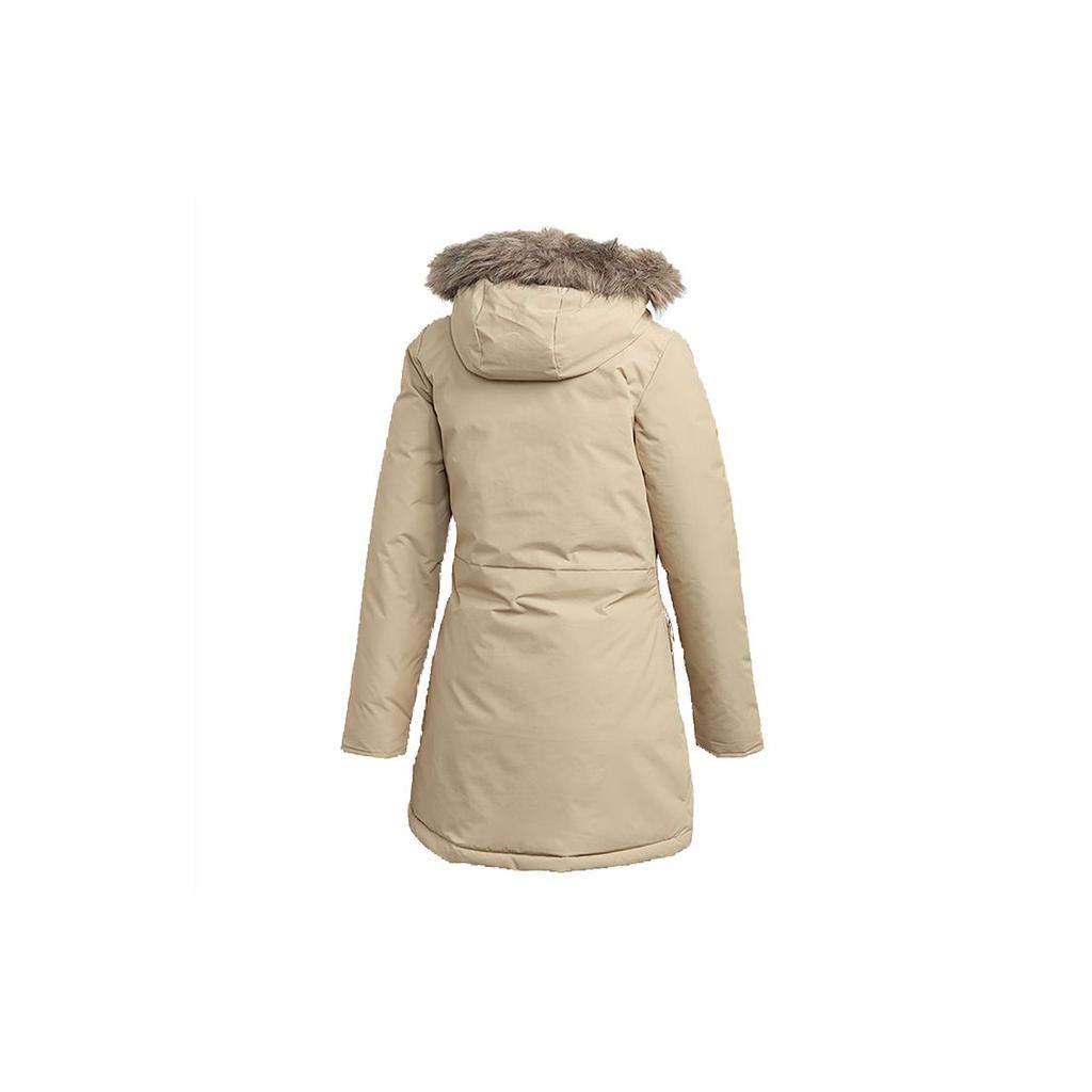 Adidas Xploric теплое однотонное хлопковое пальто средней длины женские пальто цвета хаки GE7790