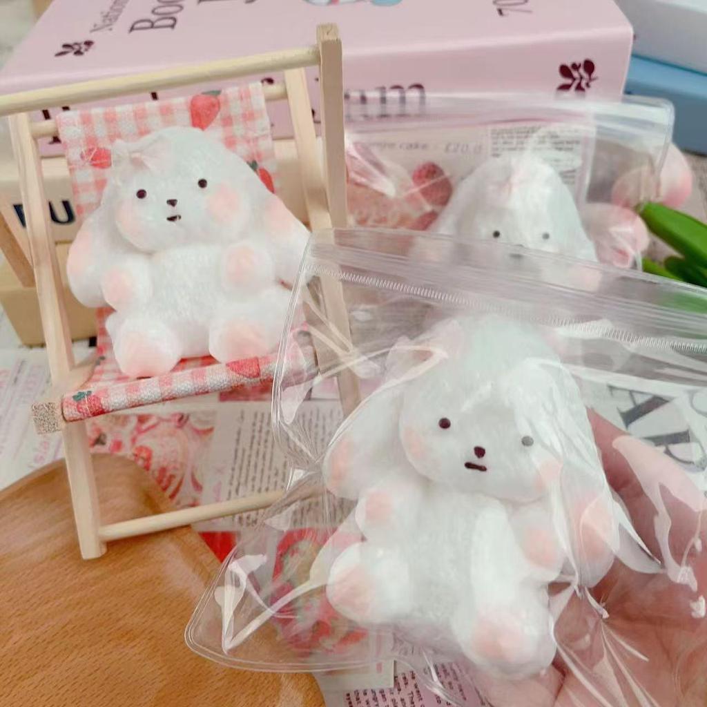 Xiaohongshu Style Salted Egg Yolk Rice Ball Simulated Food TPR Squeeze Toy