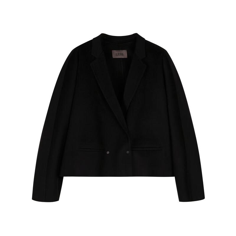 LESS Women's Wool Blend Loose Fit Suit Jacket