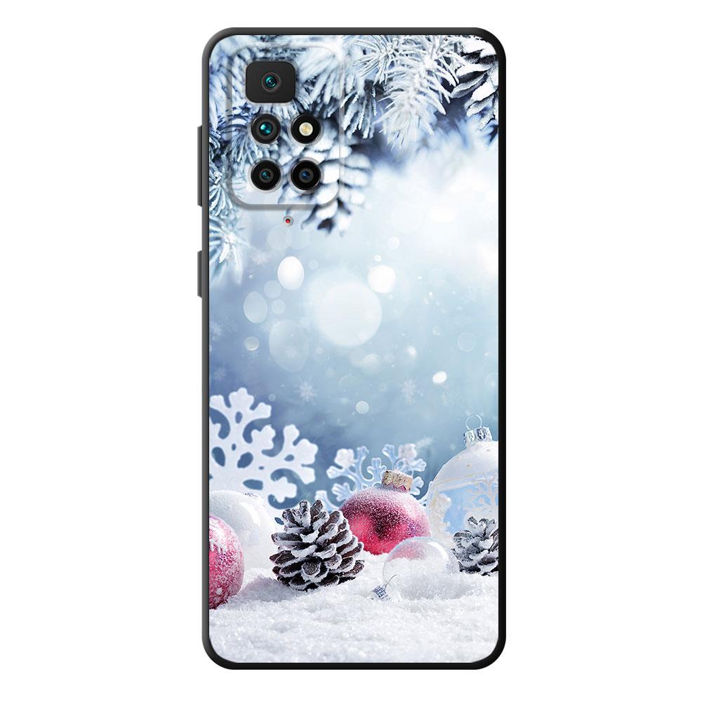 Силиконовый чехол с Рождеством и снегом для Realme 5 9i 6s Narzo 8 9 Pro V25 7i 5S 7 6 8i 9 5G SE 9Pro 8Pro, сумка-капа