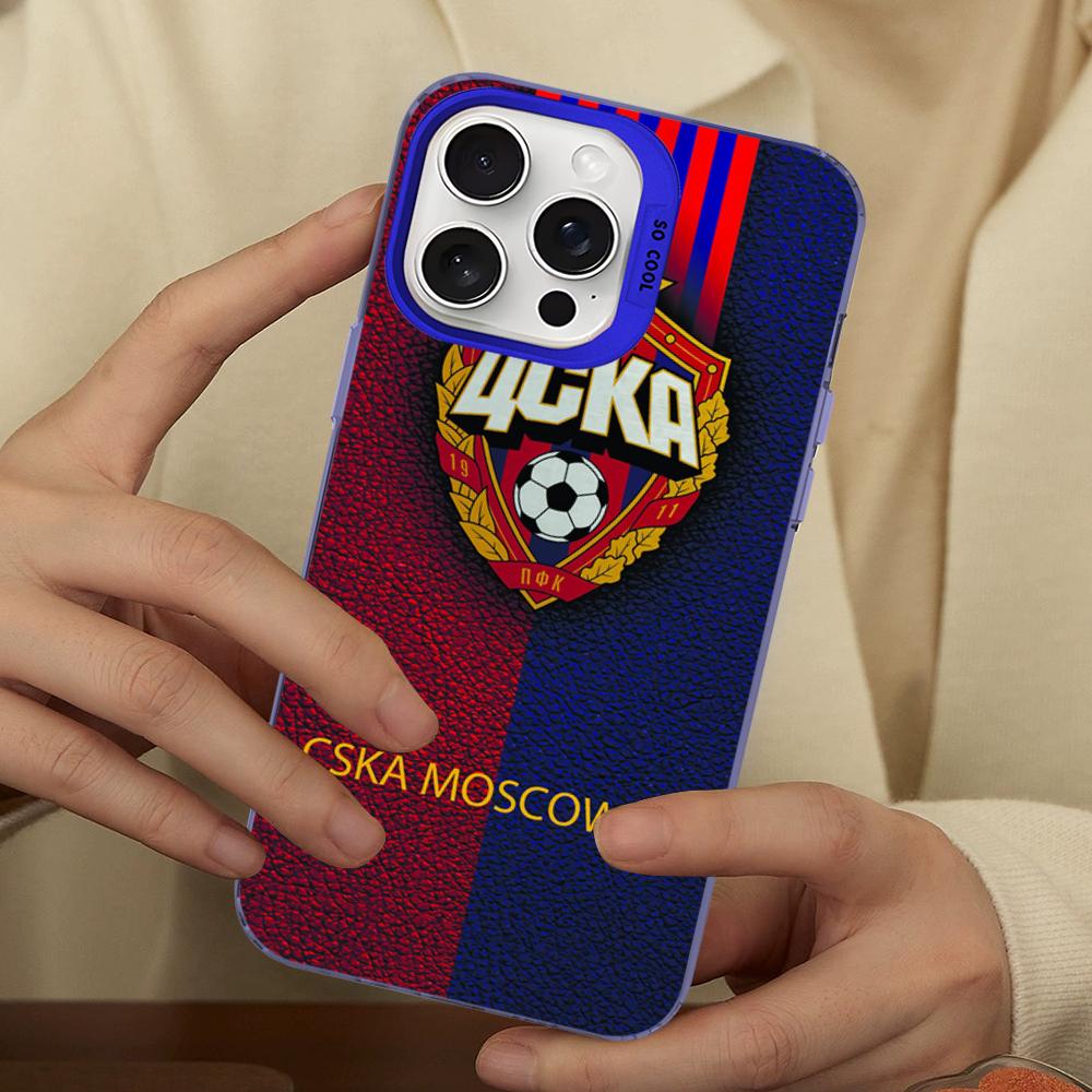 Hot Russia PFC CSKA Moscow Phone Case For IPhone 16 15 14 13 12 11 Pro Max X XR XSMAX 8 7 Plus Matte Shockproof Back Cover