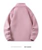 Autumn/Winter Fleece Couple's Jacket: Velvet-Thickened, Warm, Stand Collar, Pure Color Outerwear