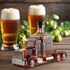 Графин для виски Yousheng Truck Уникальный стеклянный графин для виски, бурбона, текилы, ликера. Подарок для дальнобойщиков, любителей бурбона