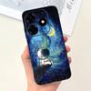 Для Tecno Spark 10 Pro 10C Spark 9 Pro 9T Spark 8C Spark 7 Чехол для телефона Черное Небо Луна Ночь Стильный Бампер Оболочка Жидкий Силикон